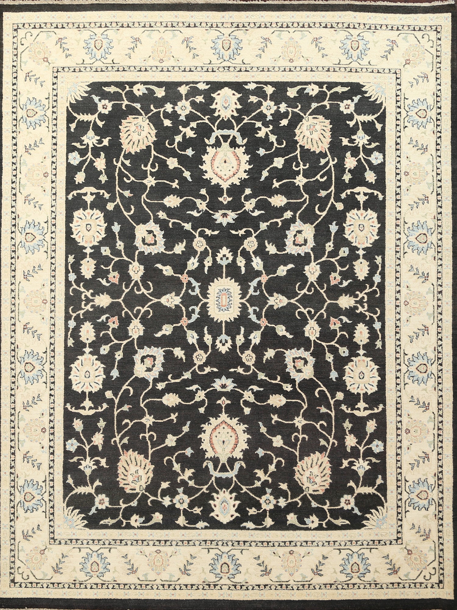 Vegetable Dye Peshawar Chobi Wool Area Rug 8x10