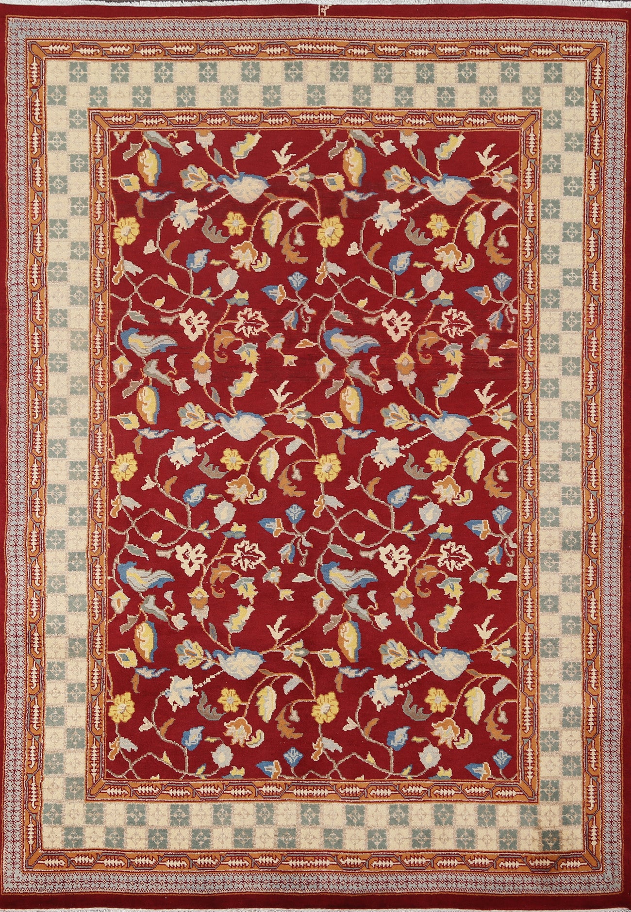 Vegetable Dye Red Ziegler Oriental Area Rug 5x7