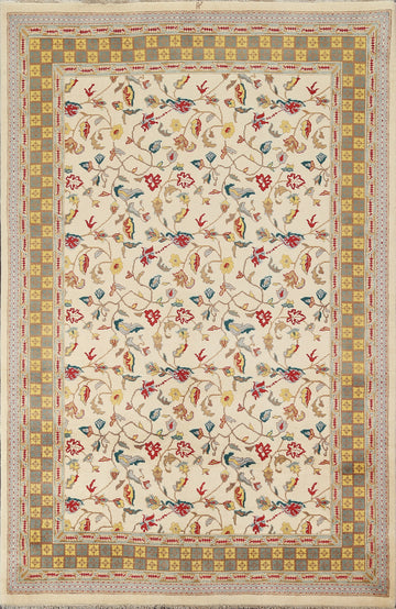 Vegetable Dye Ziegler Handmade Wool Area Rug 6x8