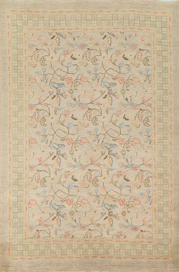 Vegetable Dye Ziegler Wool Area Rug 6x8