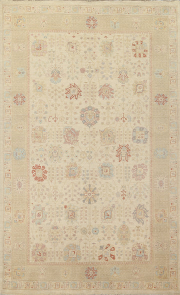 Vegetable Dye Peshawar Chobi Oriental Area Rug 7x10