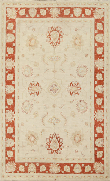 Vegetable Dye Peshawar Chobi Wool Area Rug 7x10