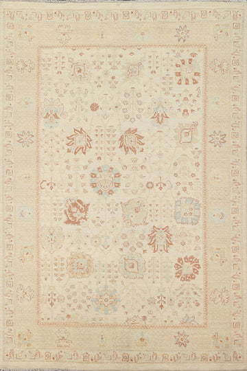 Vegetable Dye Peshawar Chobi Oriental Area Rug 6x8