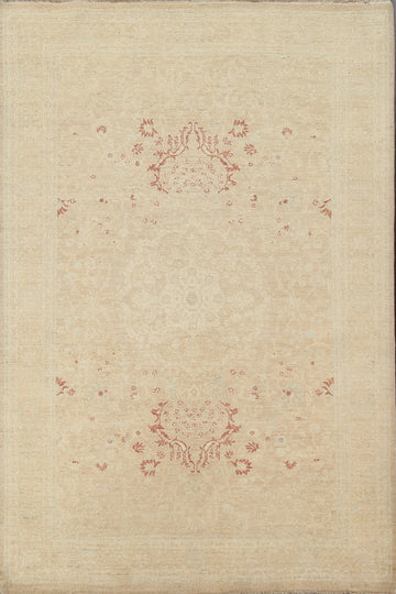 Vegetable Dye Peshawar Chobi Oriental Area Rug 6x8