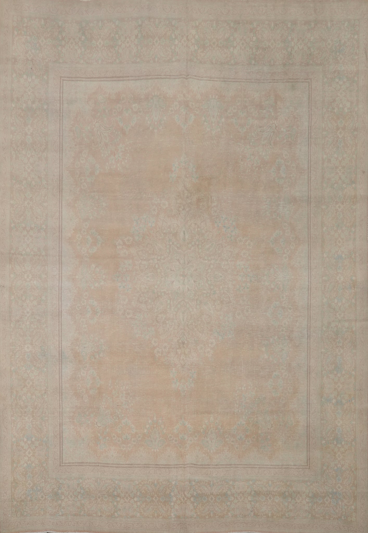 Vintage Wool Kerman Persian Area Rug 10x13