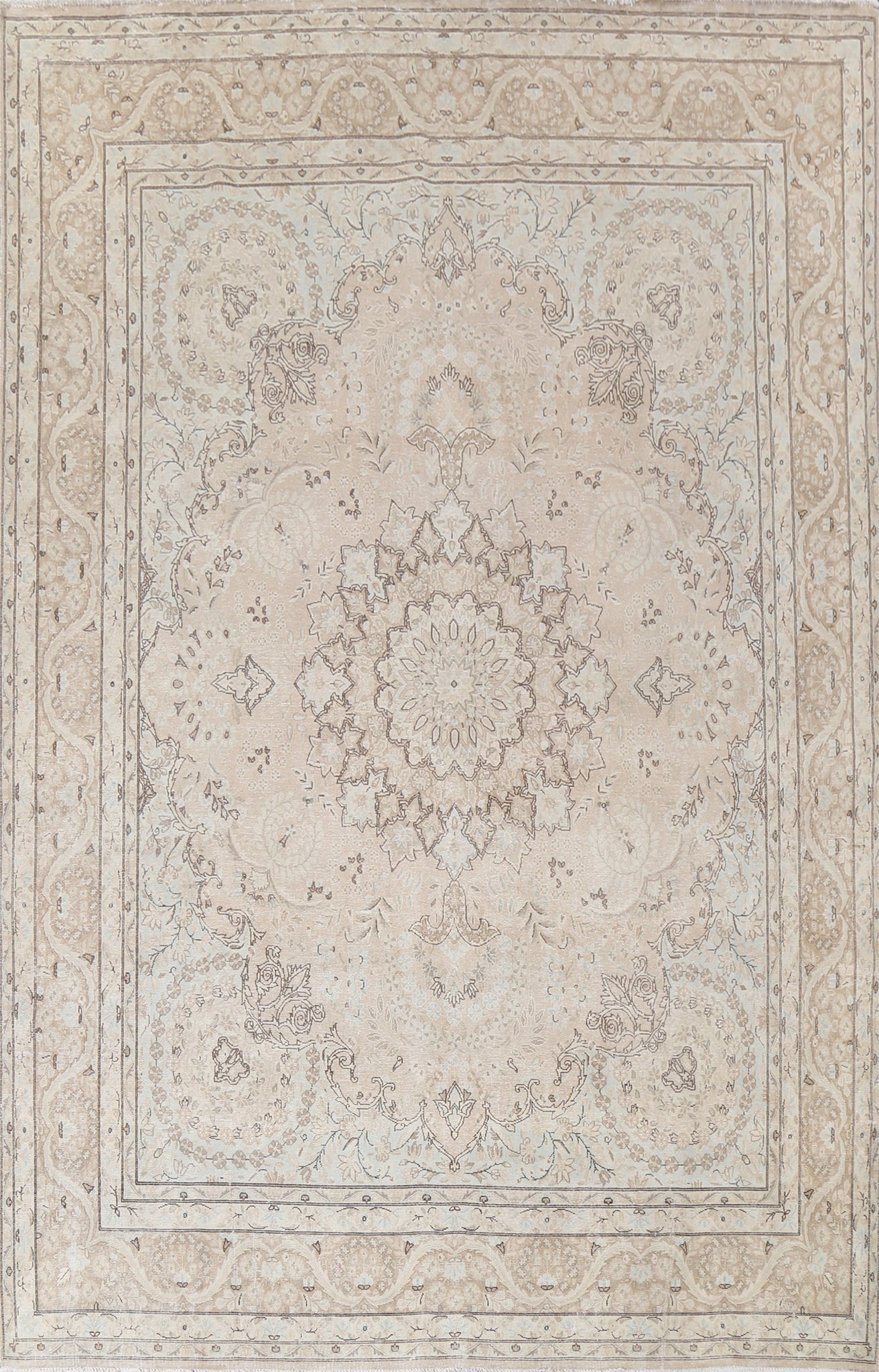 Vintage Wool Kerman Persian Area Rug 10x13