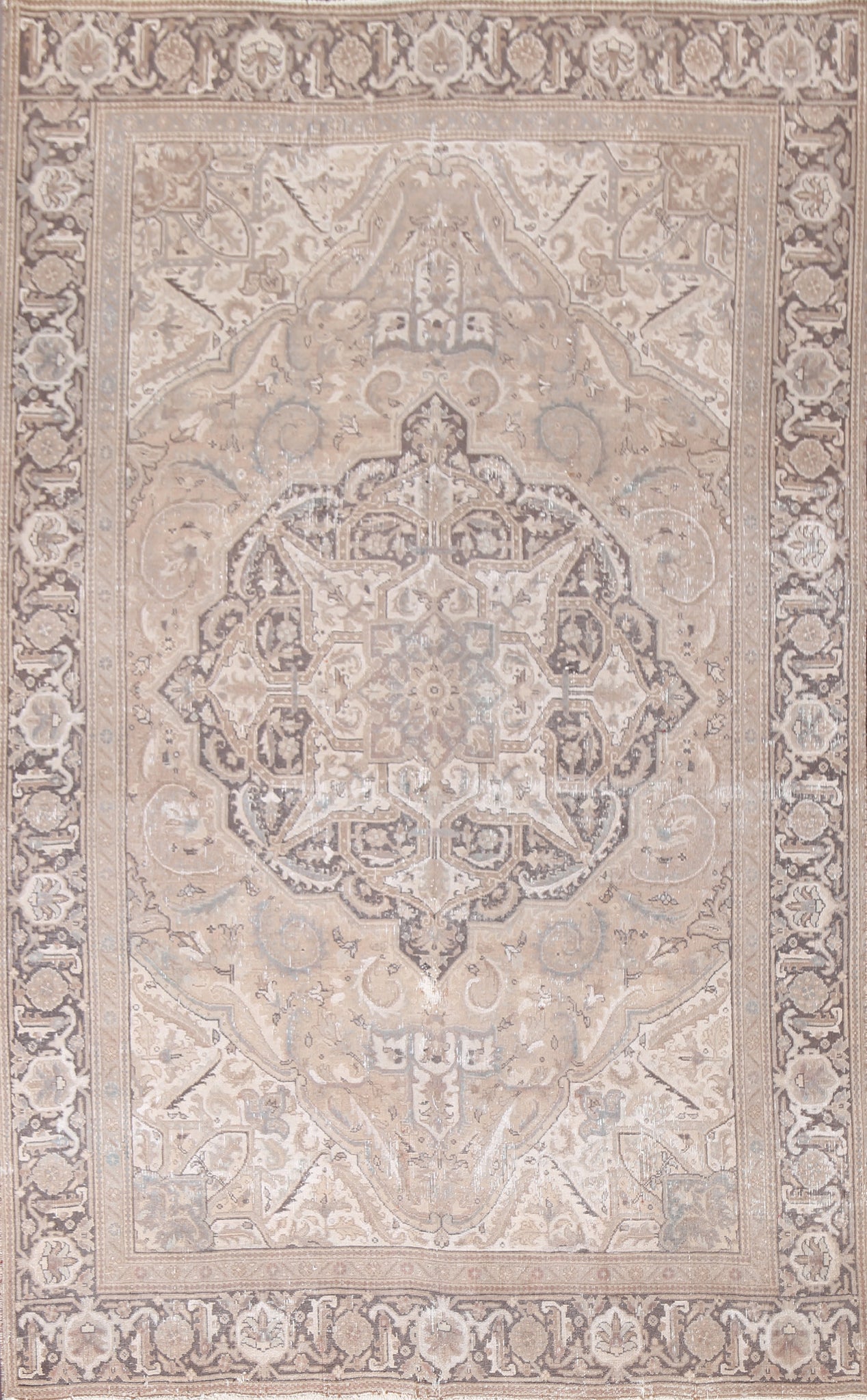 Geometric Heriz Persian Area Rug 6x9