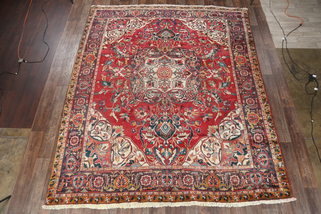 RED 10x12 Heriz Serapi Persian Area Rug