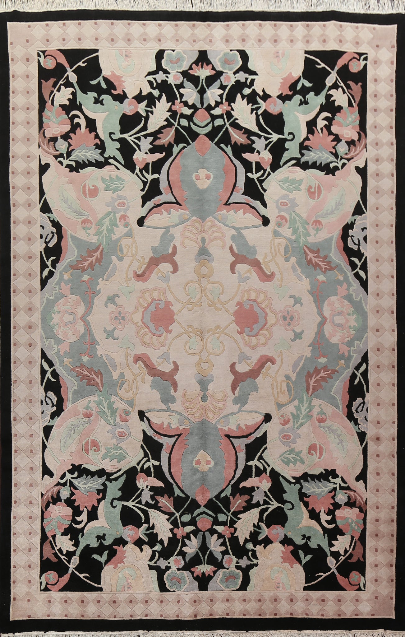 Vegetable Dye Nepalese Wool Area Rug 10x14