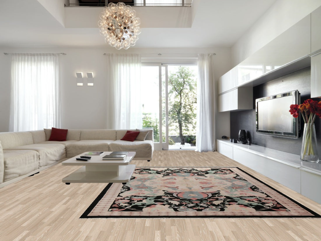 Vegetable Dye Nepalese Wool Area Rug 10x14