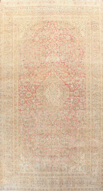 Vegetable Dye Large Kashan Persian Area Rug 10x16
