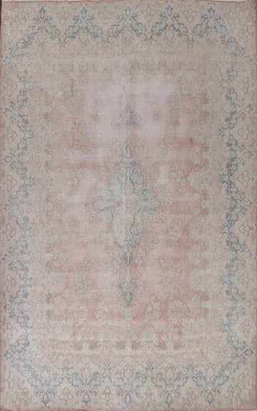 Distressed Vintage Kerman Persian Area Rug 10x13