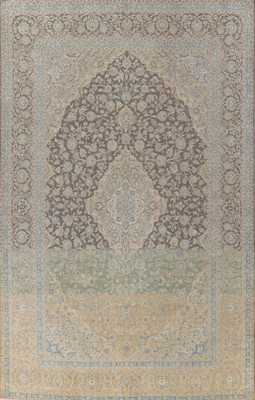Traditional Distressed Kashan Persian Area Rug 10x14