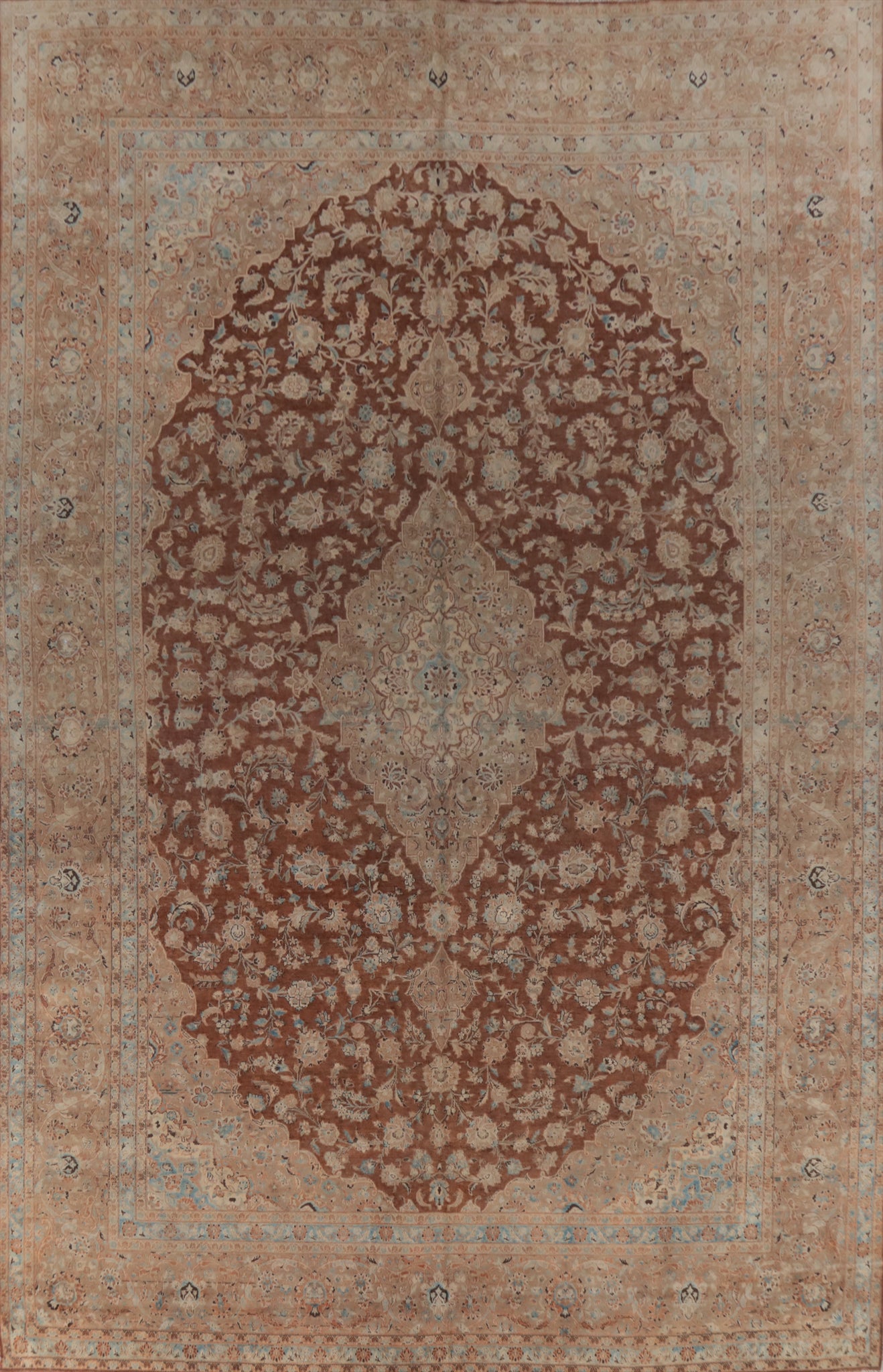 Traditional Kashan Persian Large Rug 10x15