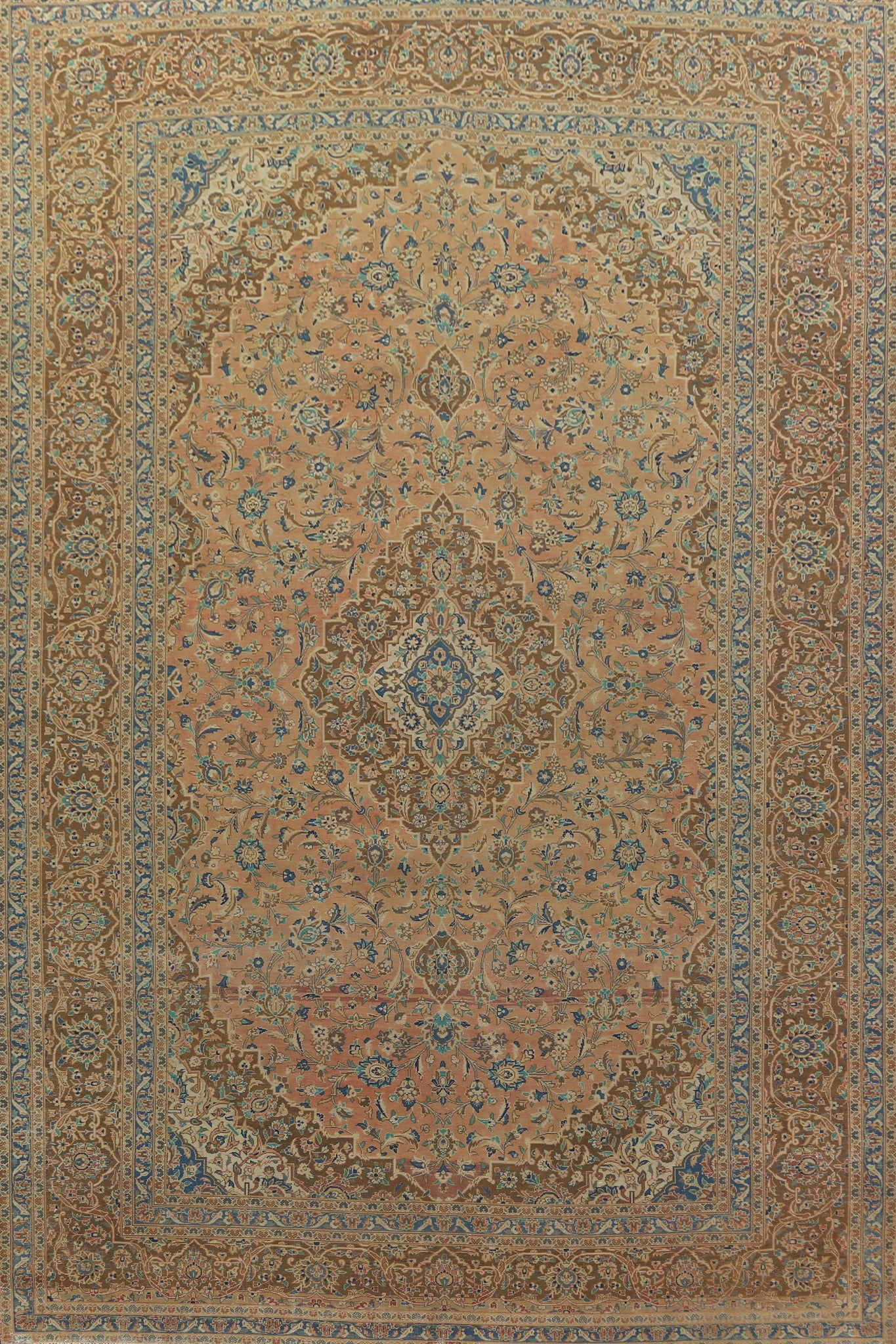 Traditional Large Kashan Persian Area Rug 10x15