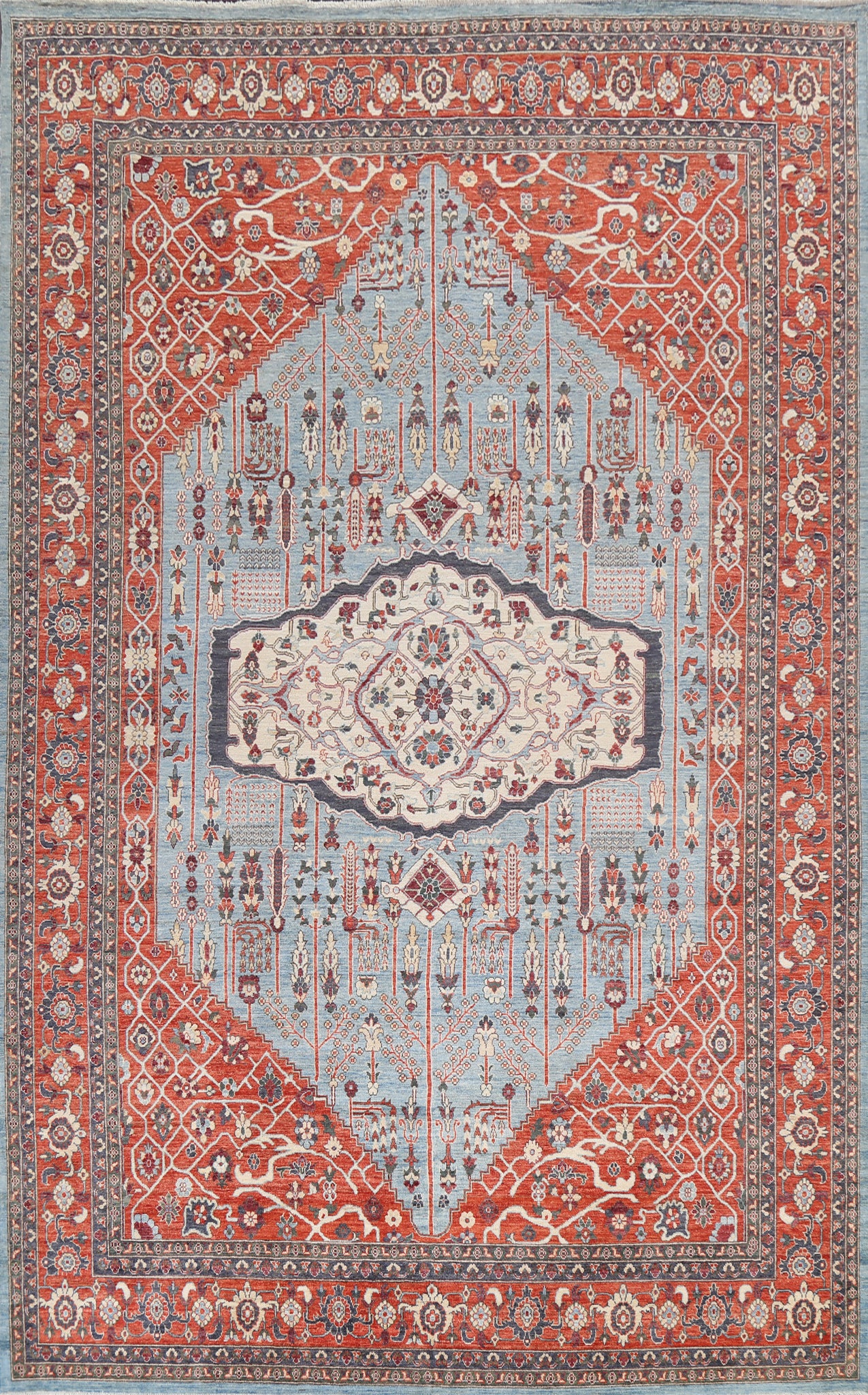Vegetable Dye Heriz Serapi Oriental Area Rug 10x14