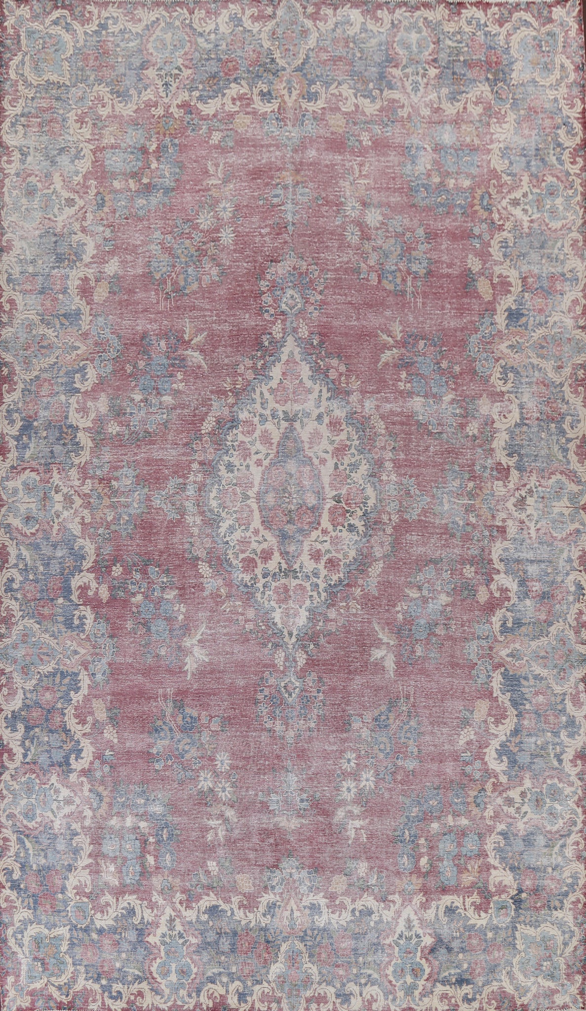 Large Floral Kerman Persian Area Rug 10x15