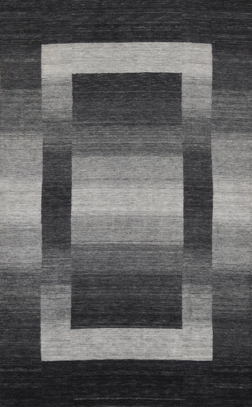 Contemporary Gabbeh Wool Area Rug 7x10