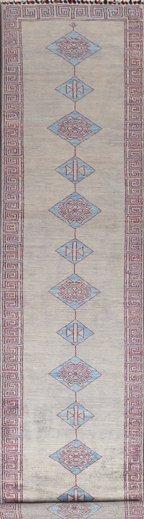 Vegetable Dye Handmade Navajo Wool Runner Rug 3x15