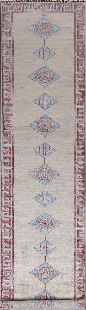 Vegetable Dye Handmade Navajo Wool Runner Rug 3x15