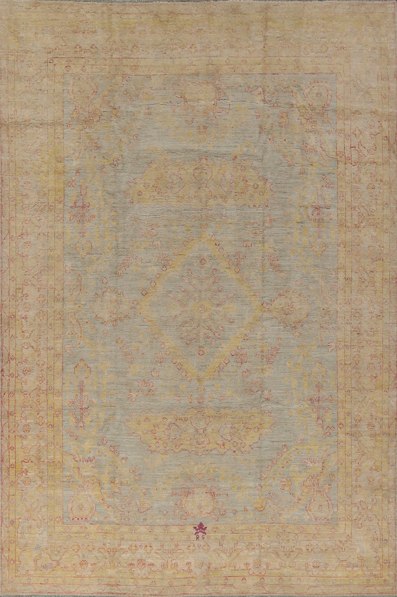 Vegetable Dye Oushak Oriental Area Rug 9x12