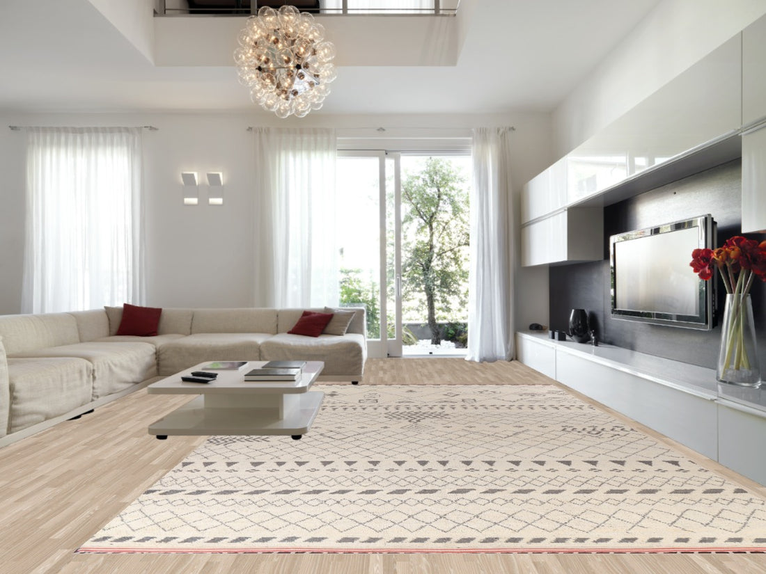 Trellis Moroccan Wool Handmade Rug 12x19