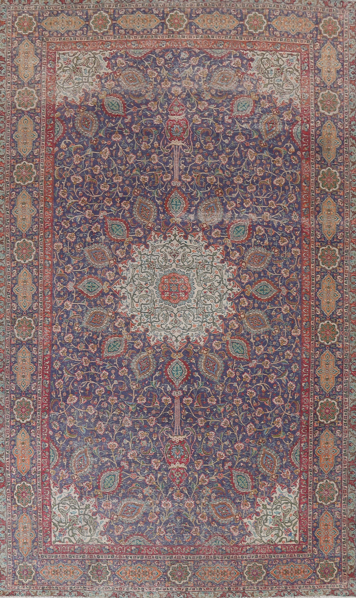 Antique Large Tabriz Persian Area Rug 10x16