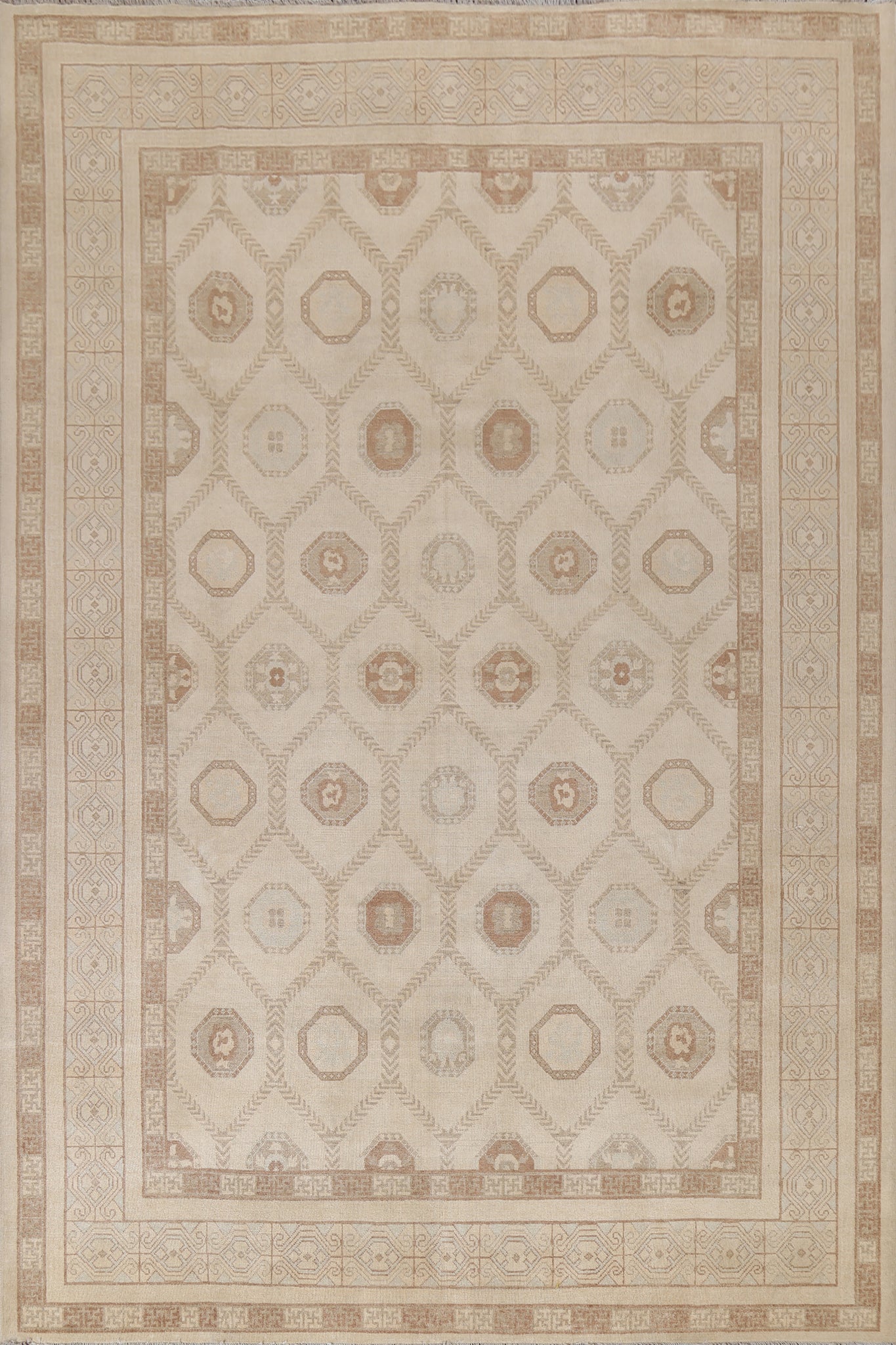 Vegetable Dye Khotan Oriental Area Rug 9x12