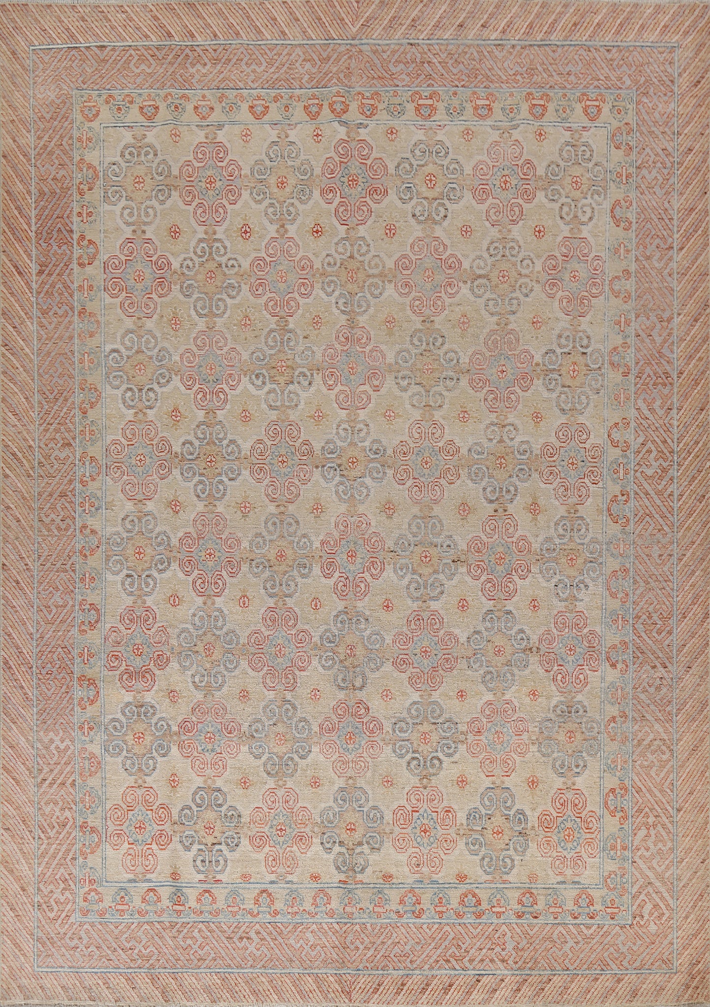 Vegetable Dye Oushak Turkish Area Rug 8x10