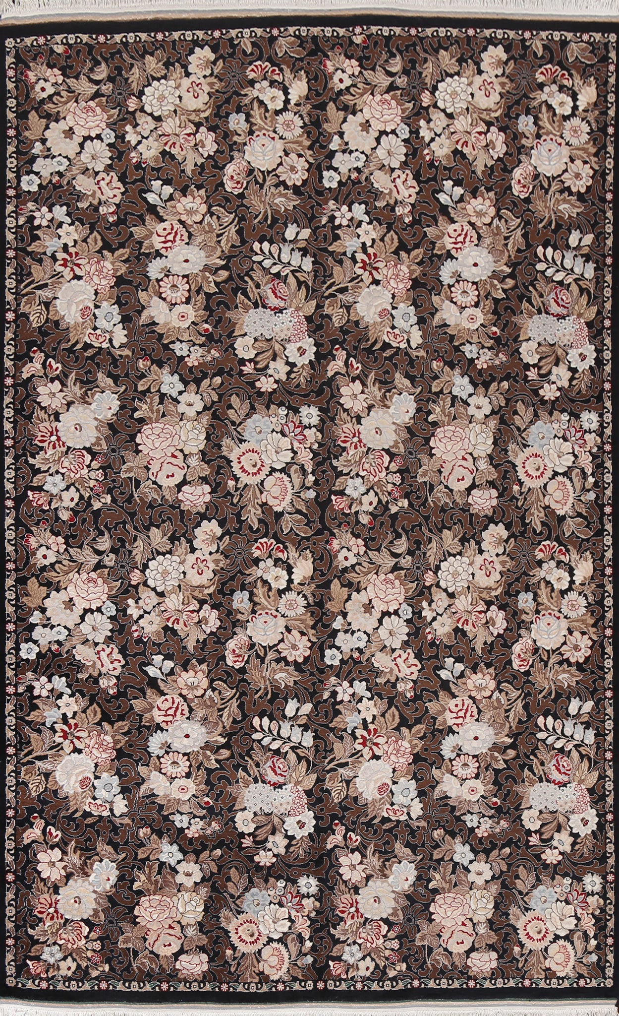 Vegetable Dye Contemporary Wool Area Rug 6x10