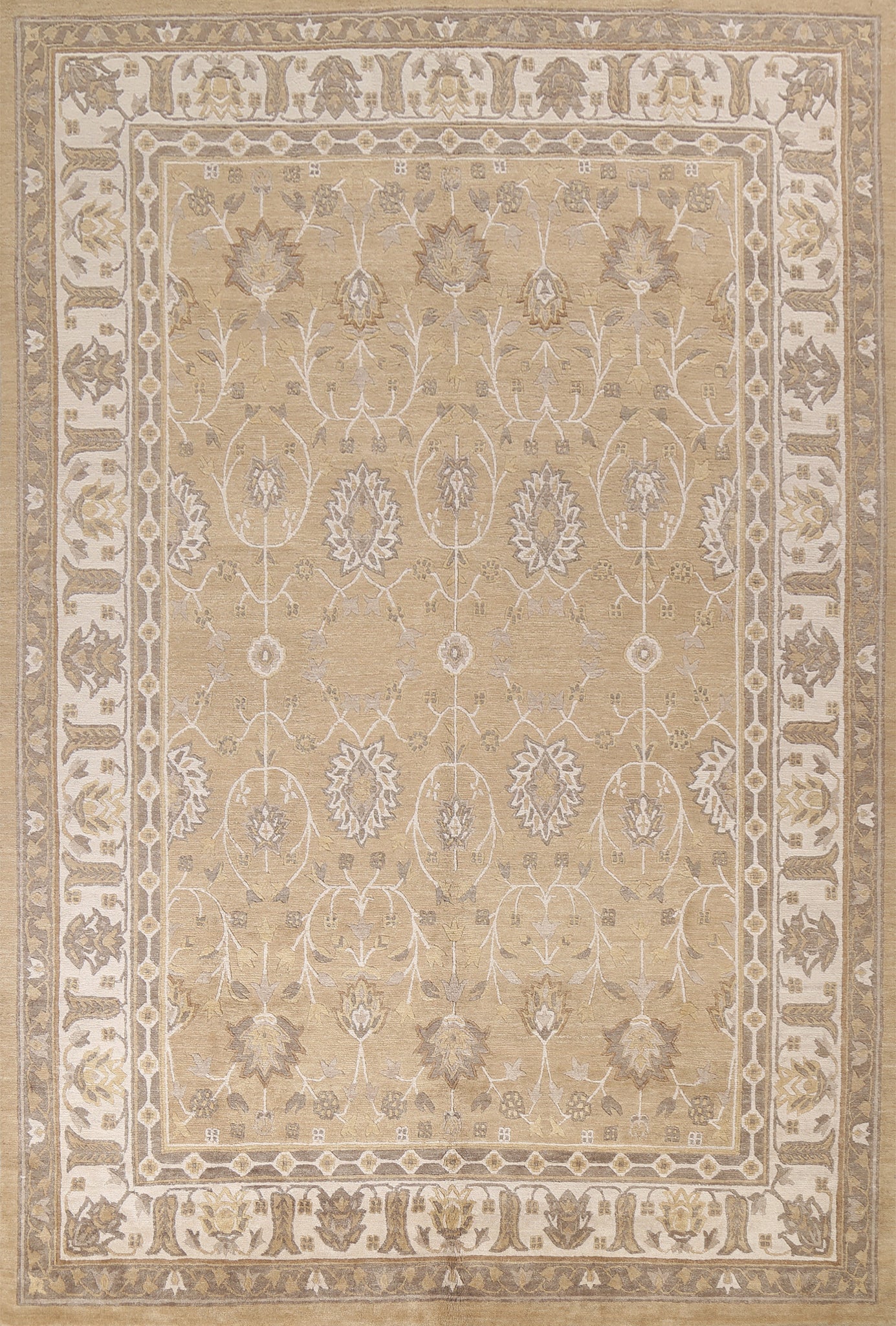 Vegetable Dye Nepalese Wool Area Rug 9x12