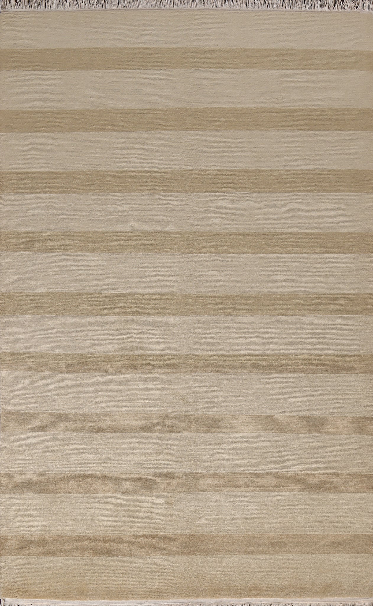 Vegetable Dye Striped Nepalese Wool Area Rug 6x9