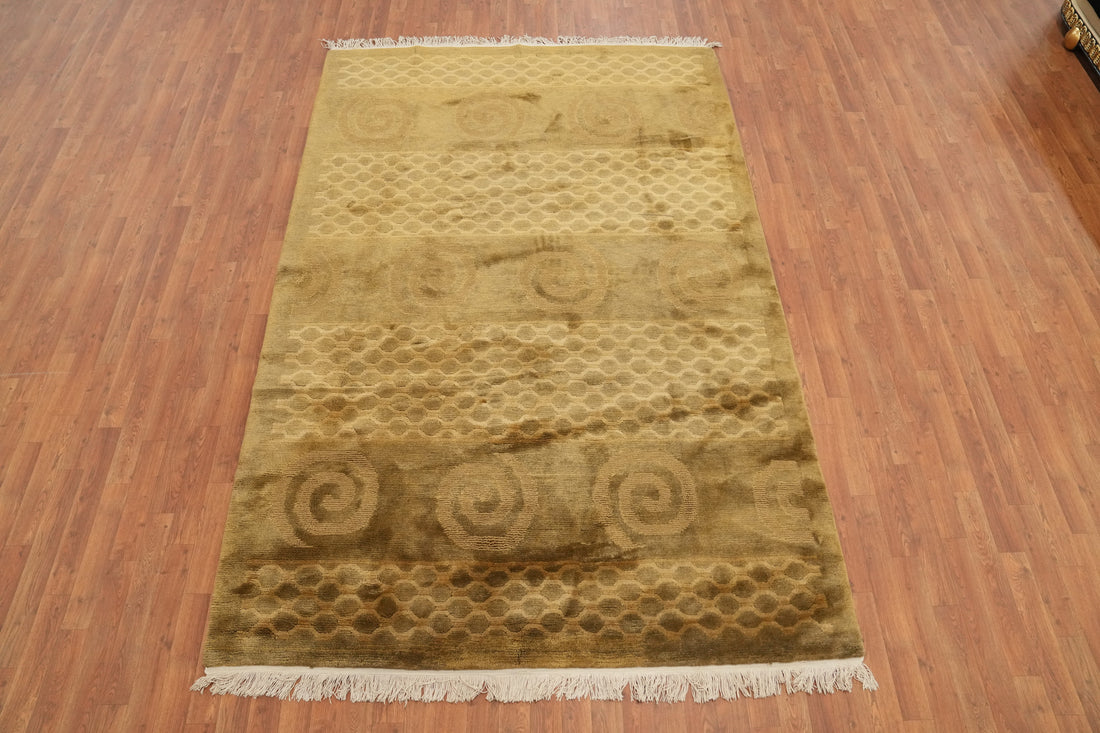 Vegetable Dye Nepalese Handmade Area Rug 6x9
