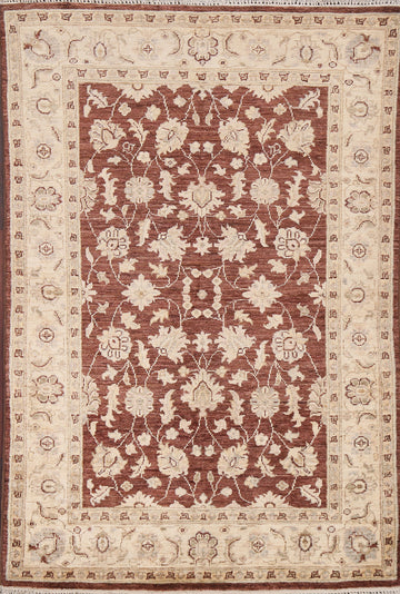 Vegetable Dye Chobi Peshawar Wool Accent Rug 3x5