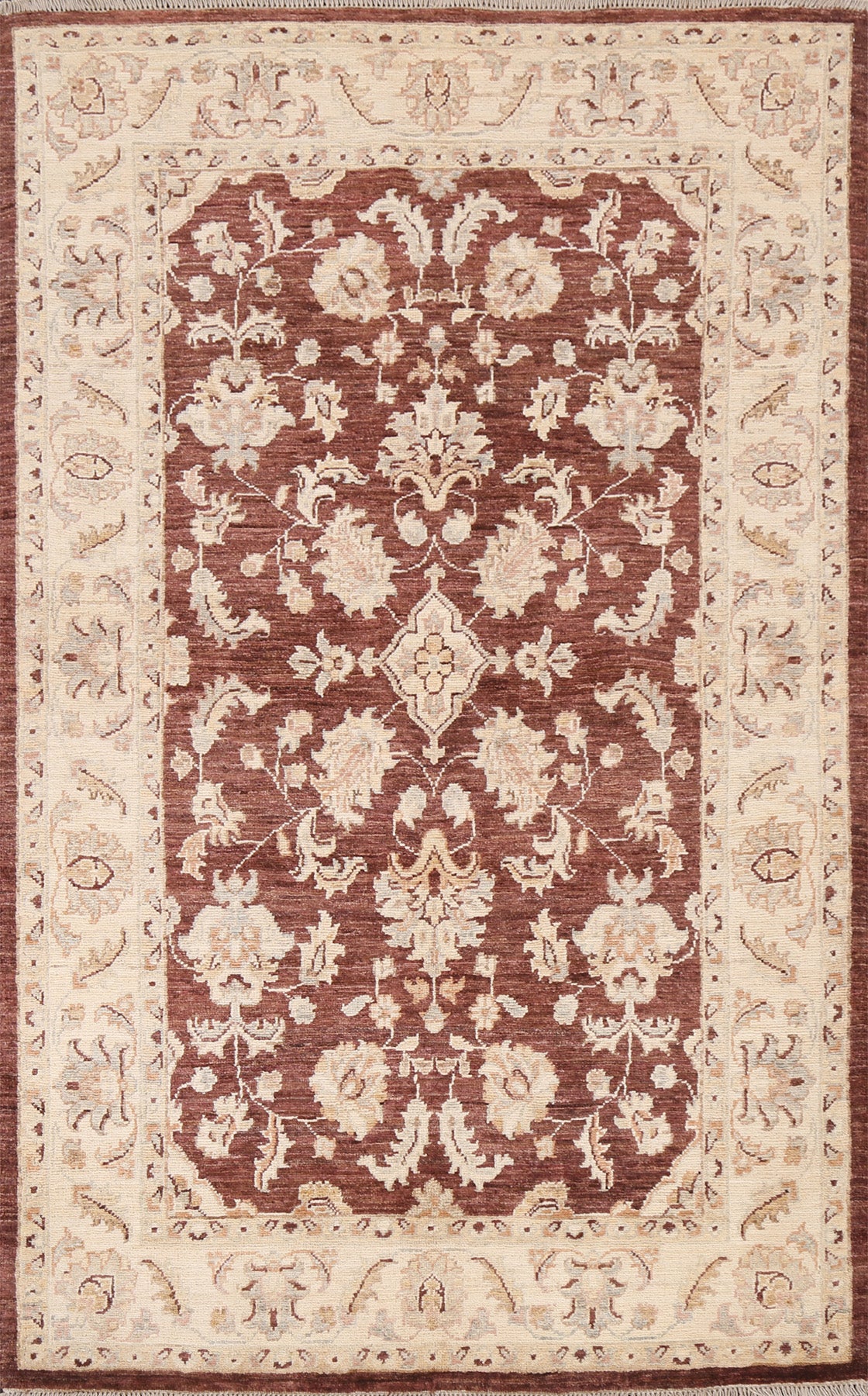 Vegetable Dye Chobi Peshawar Handmade Rug 3x5