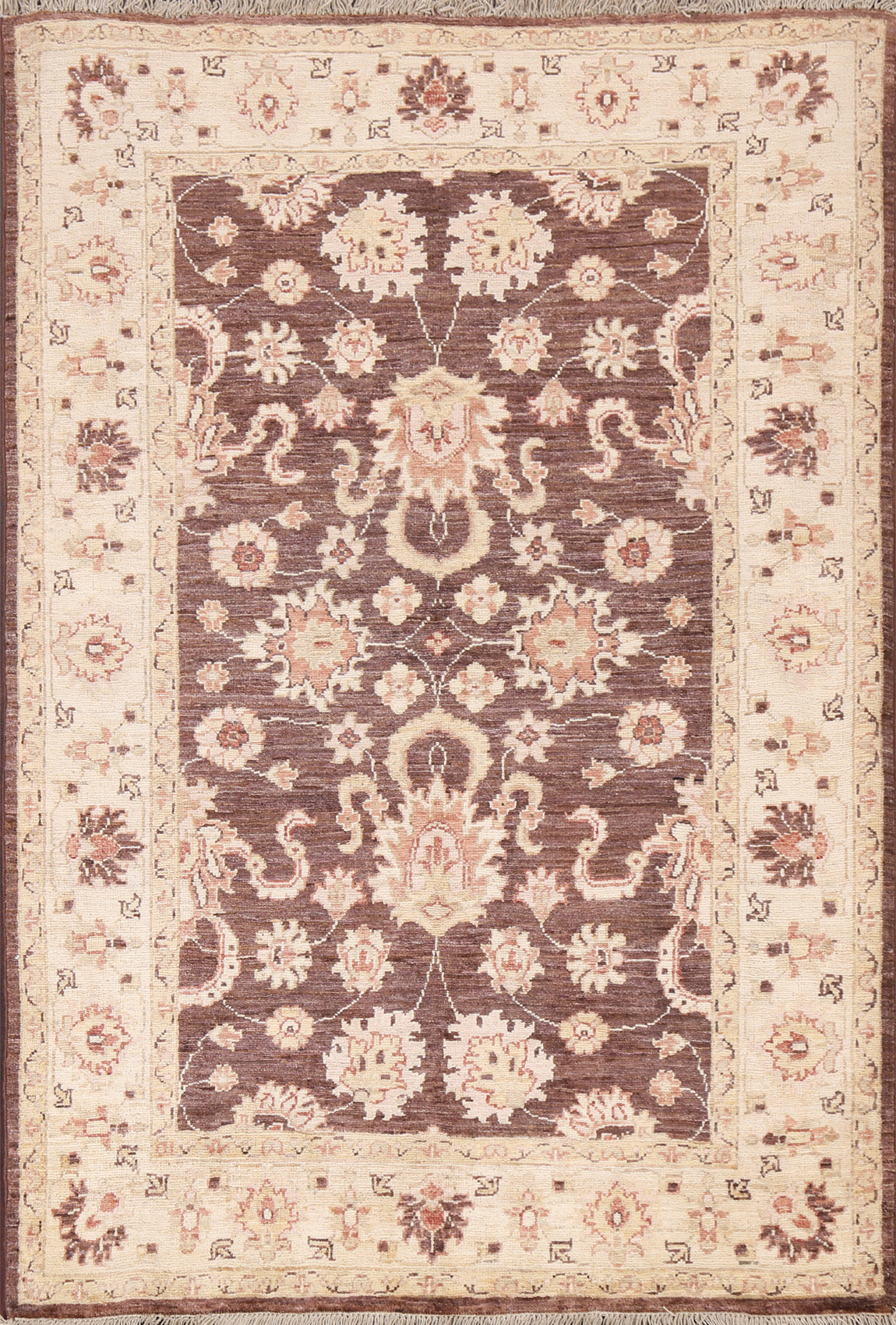 Vegetable Dye Chobi Peshawar Handmade Rug 3x5