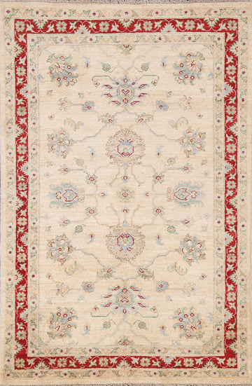 Vegetable Dye Chobi Peshawar Wool Handmade Rug 3x5