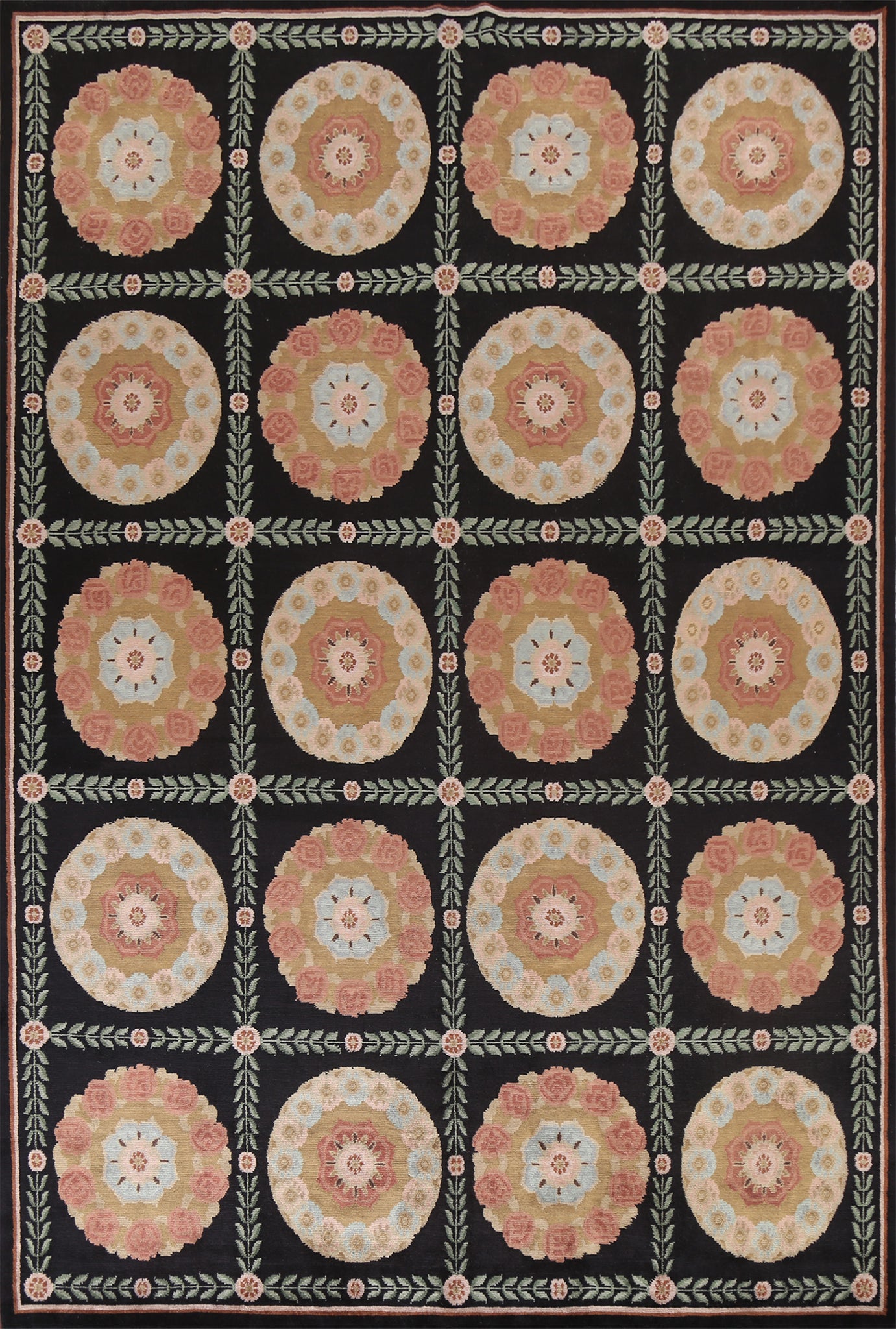 Vegetable Dye Nepalese Handmade Area Rug 9x12