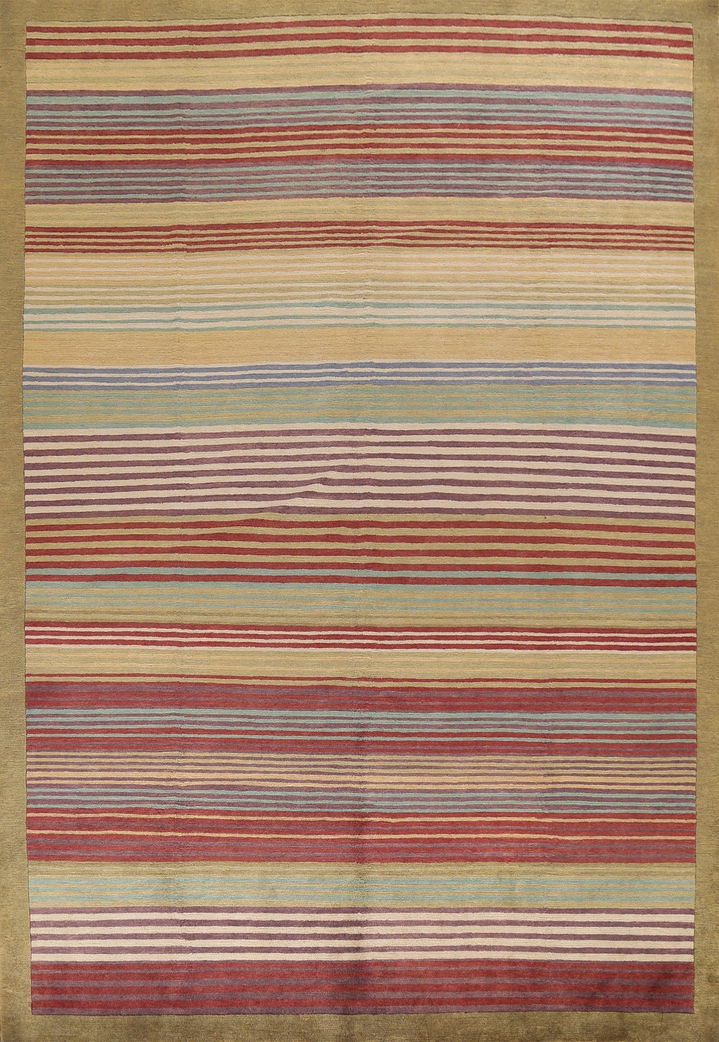 Vegetable Dye Nepalese Wool Area Rug 9x12