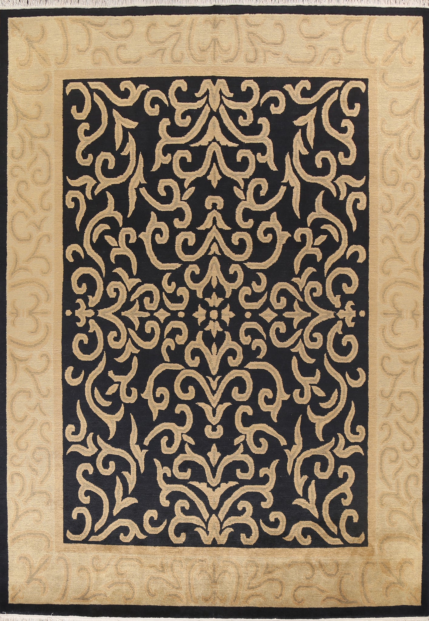 Vegetable Dye Nepalese Handmade Area Rug 9x12