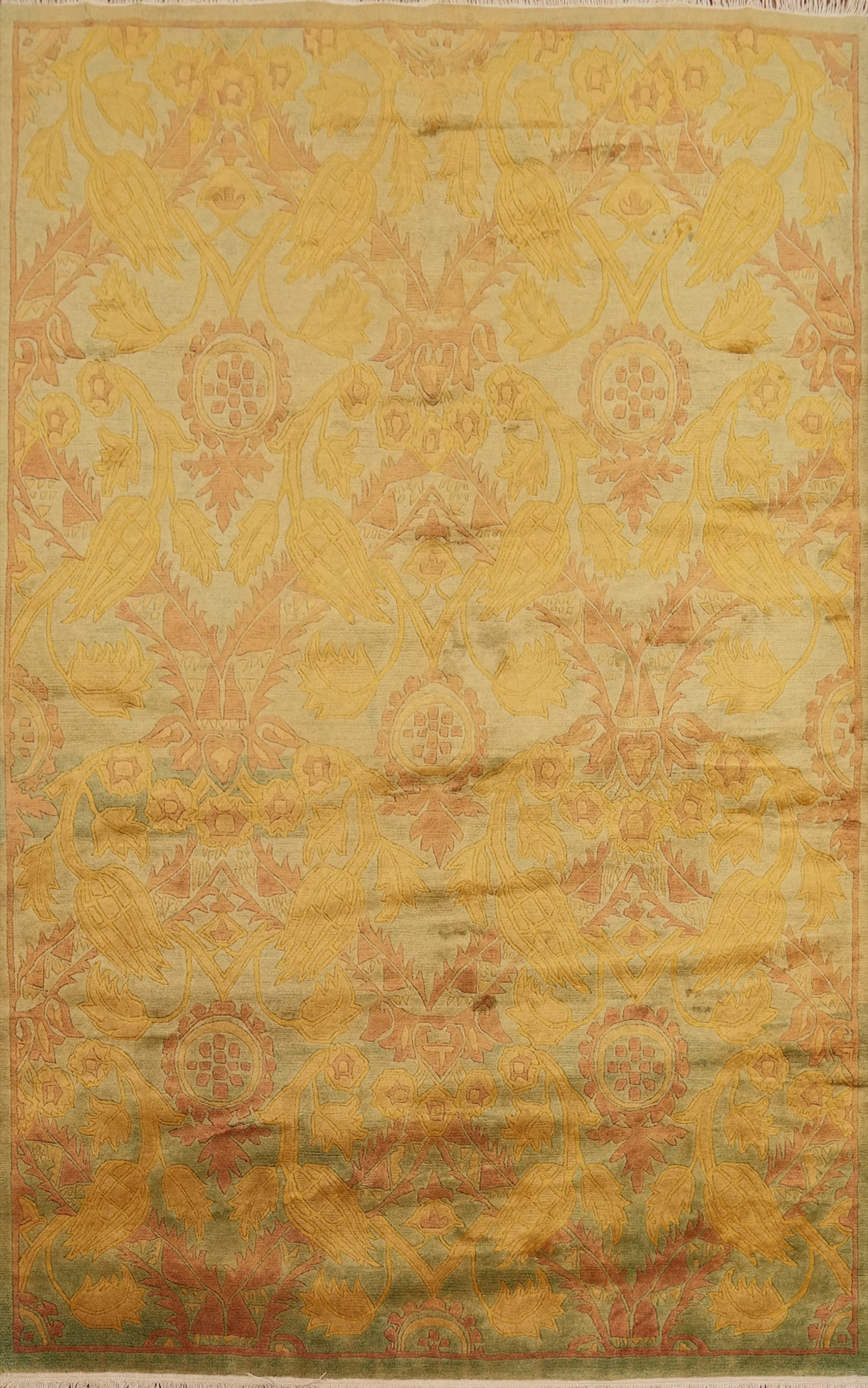 Vegetable Dye Nepalese Handmade Area Rug 6x9