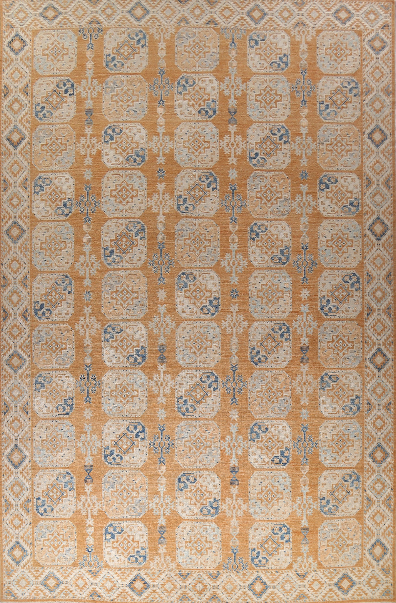 Vegetable Dye Khotan Oriental Large Wool Rug 13x18