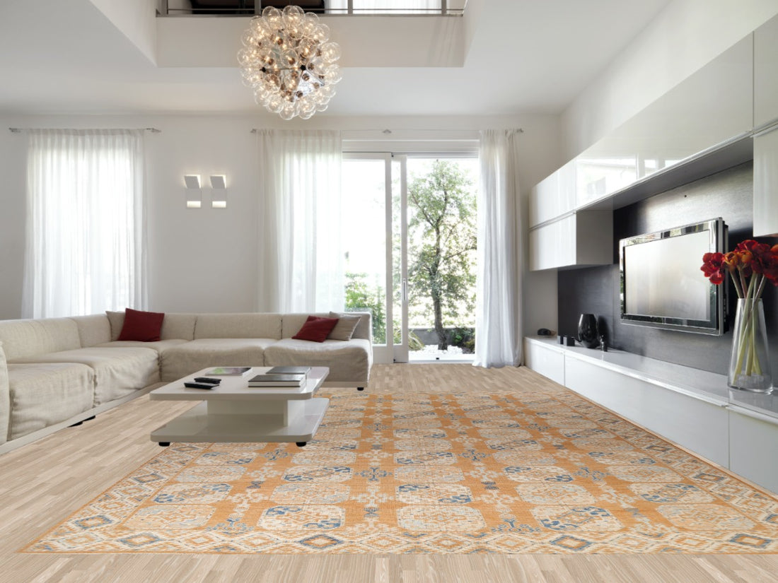 Vegetable Dye Khotan Oriental Large Wool Rug 13x18