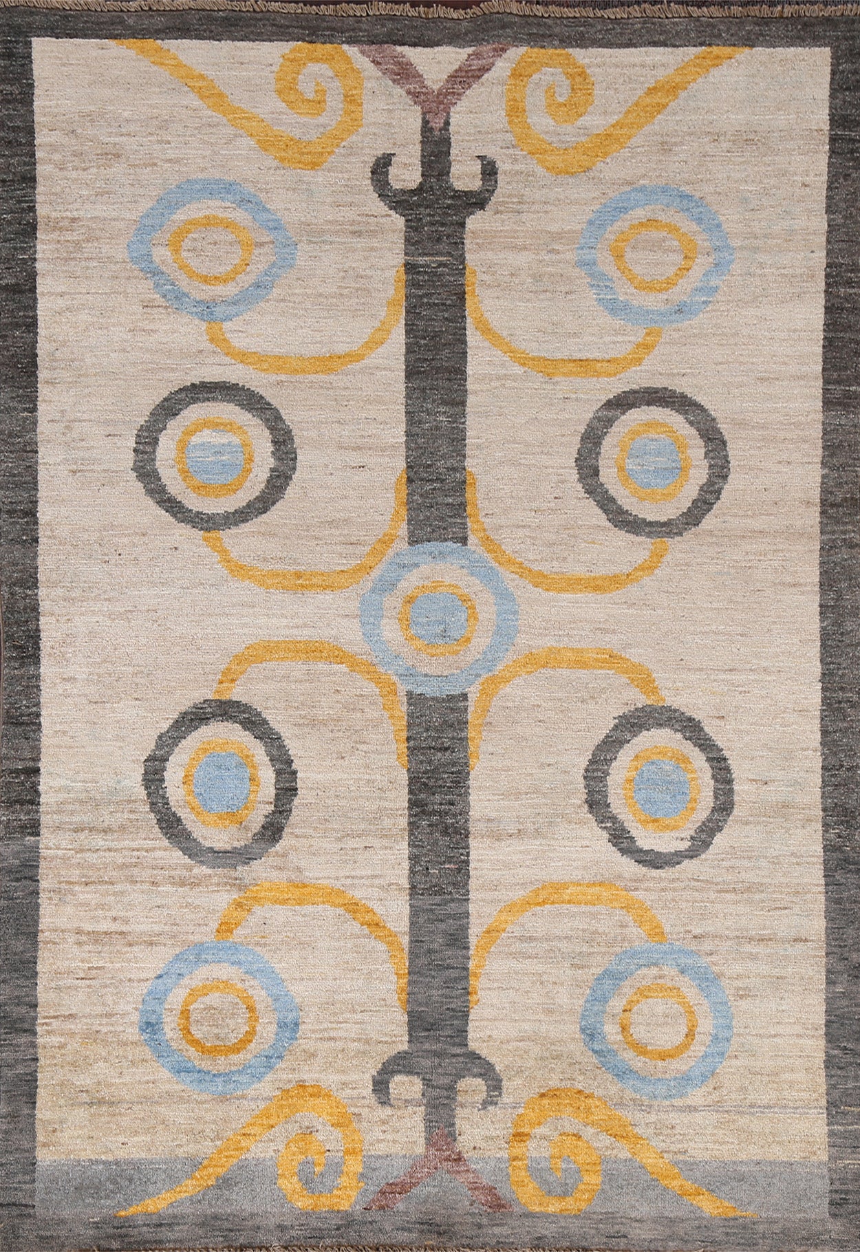Geometric Gabbeh Kashkoli Oriental Area Rug 4x6