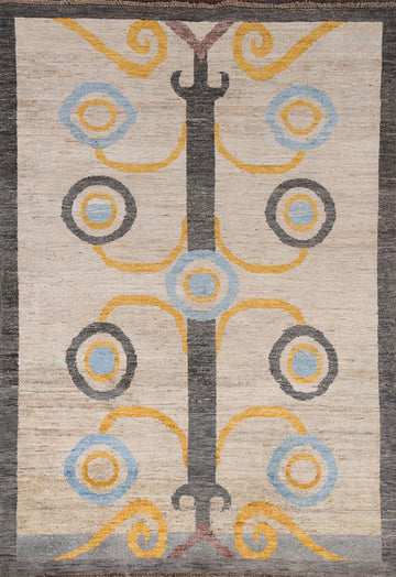 Geometric Gabbeh Kashkoli Oriental Area Rug 4x6