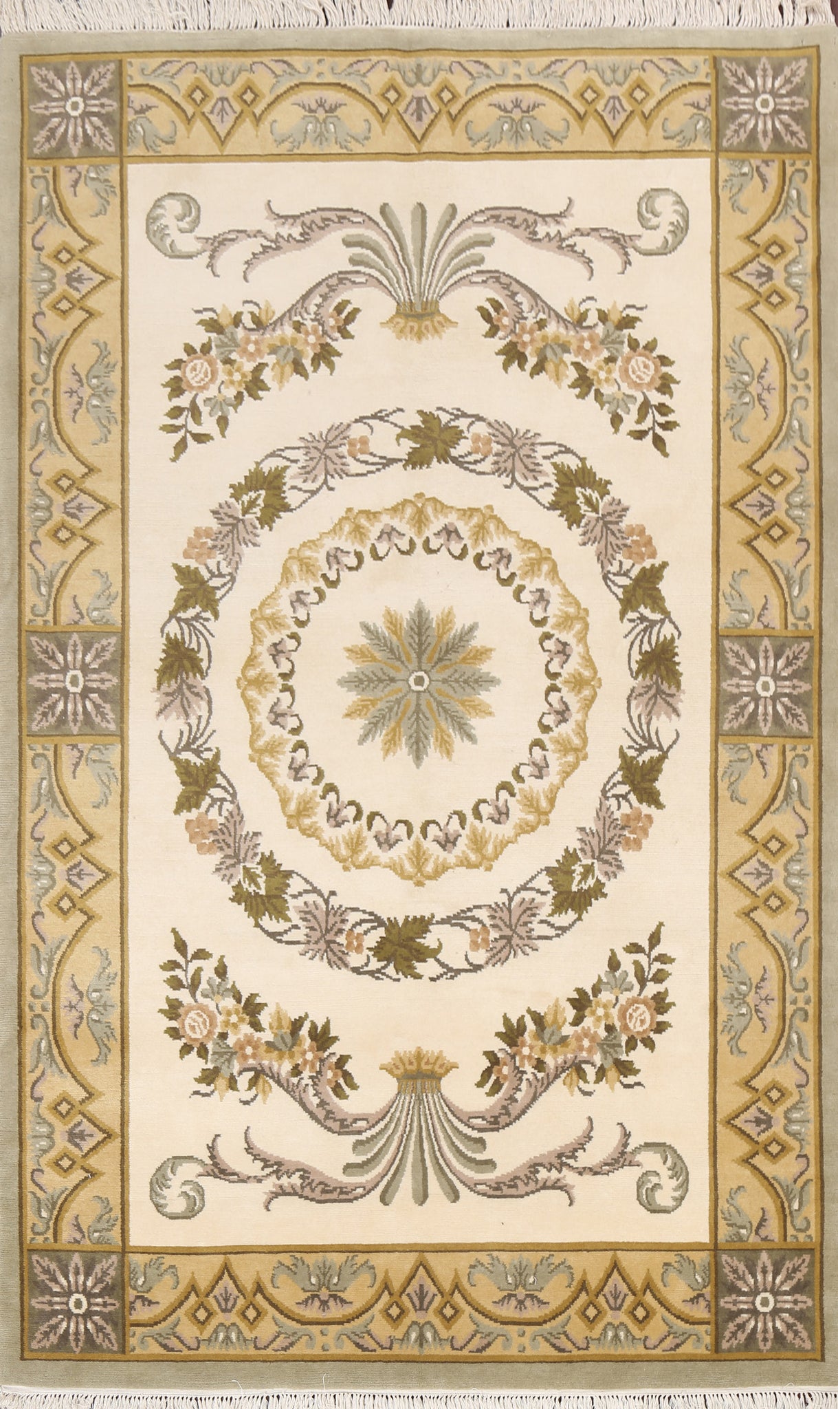 Handmade Nepalese Vegetable Dye Area Rug 6x9