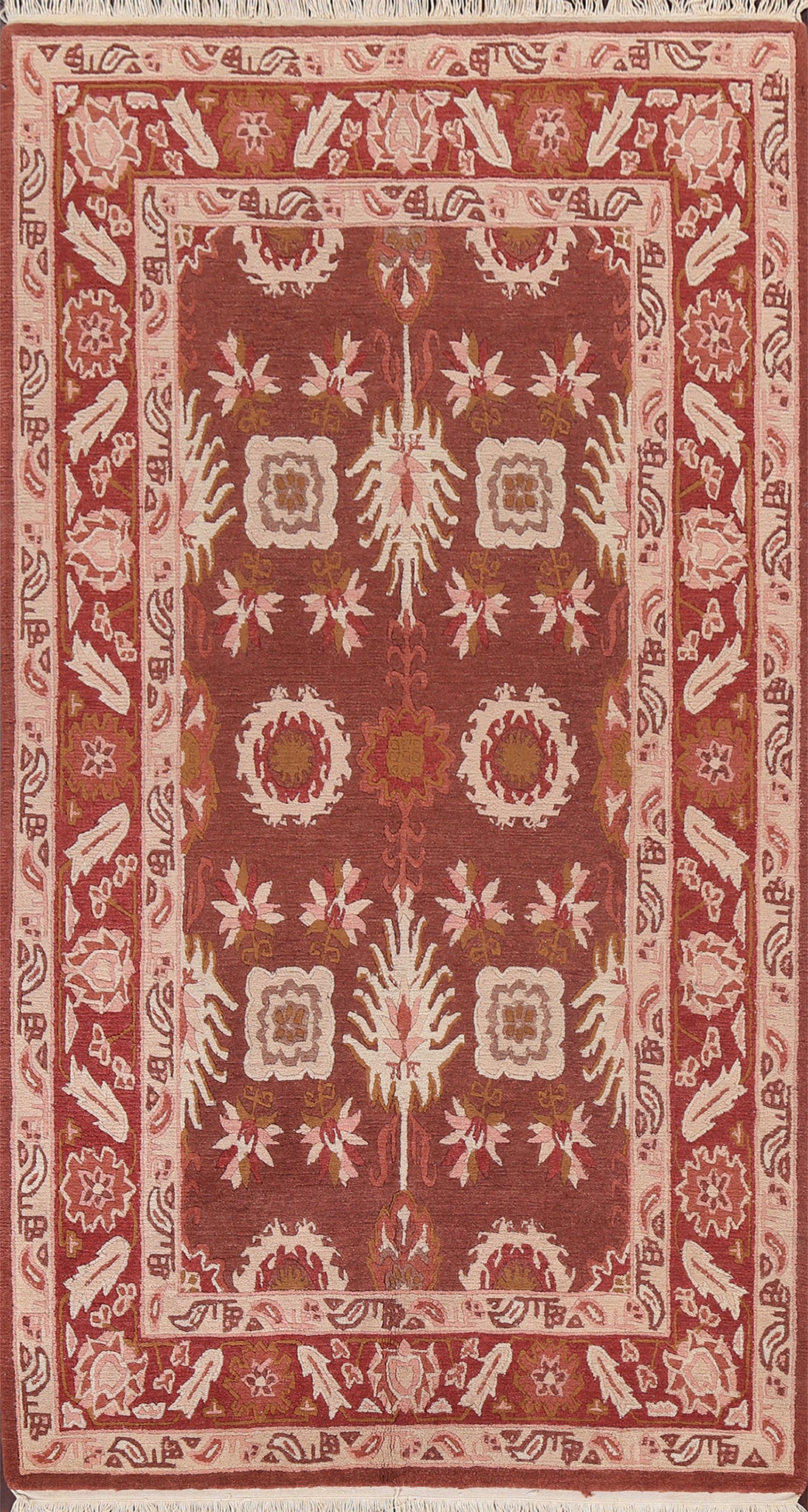 Vegetable Dye Nepalese Oriental Area Rug 5x9