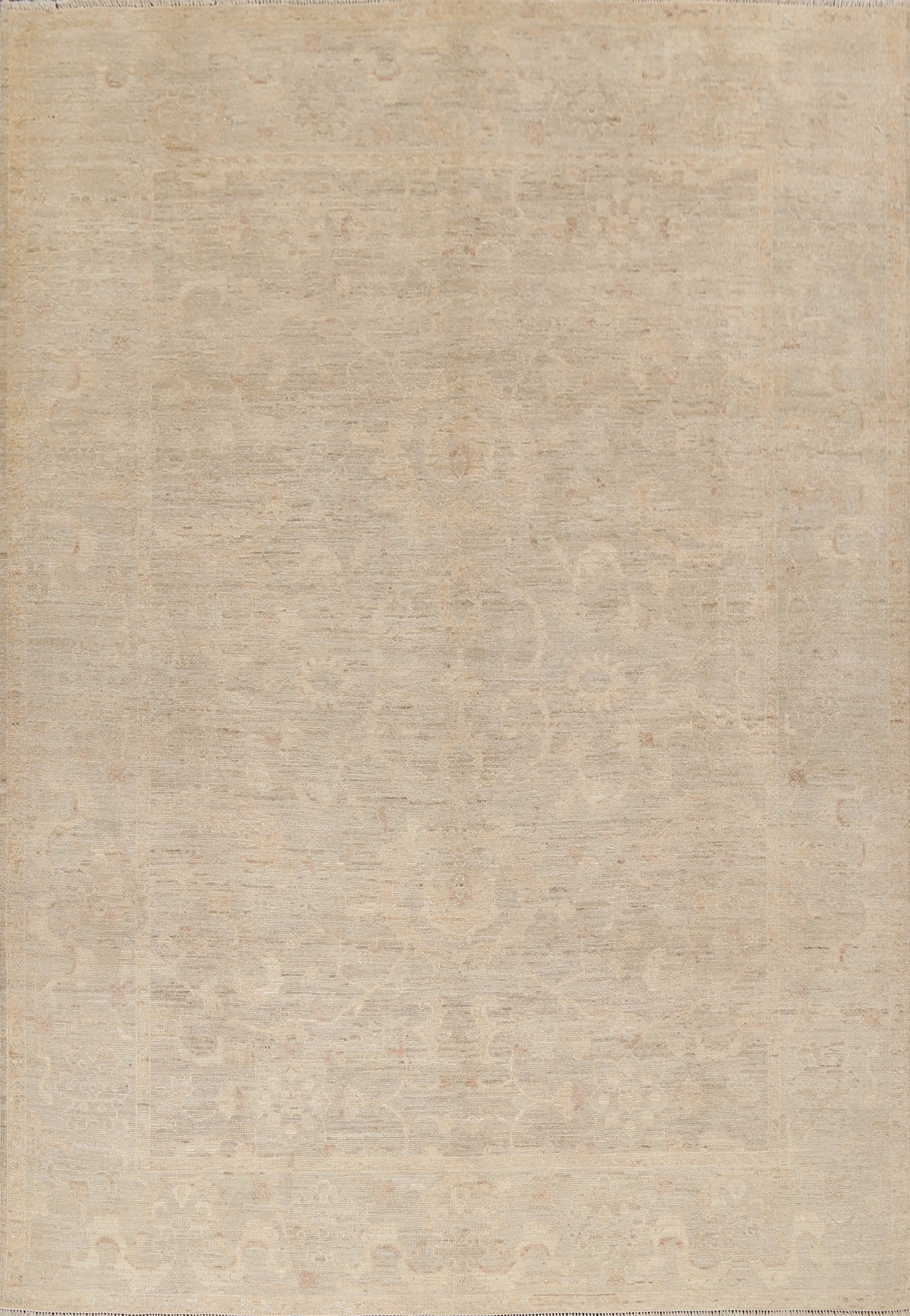 Vegetable Dye Muted Oushak Turkish Area Rug 8x10