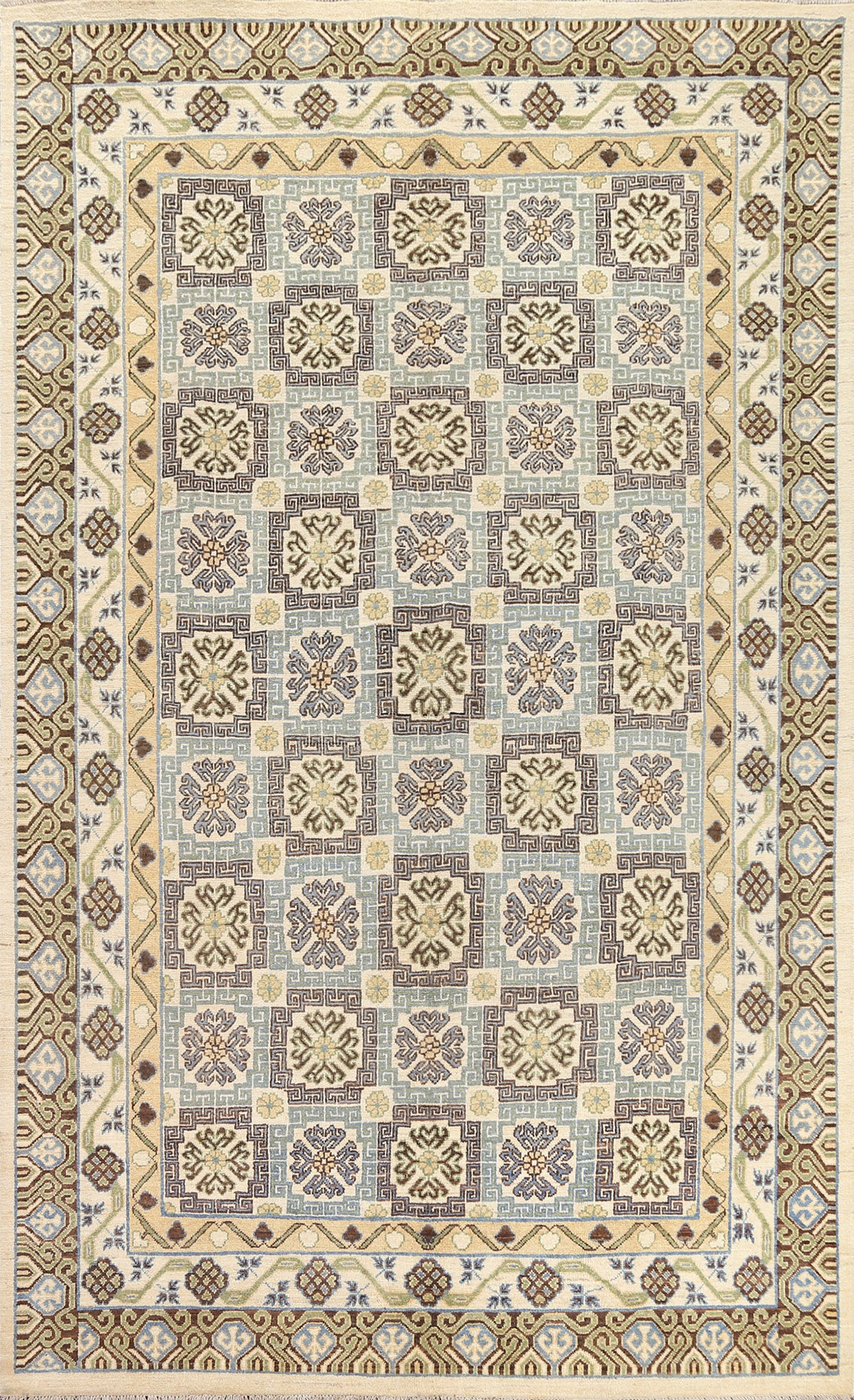 Vegetable Dye Khotan Oriental Area Rug 7x10
