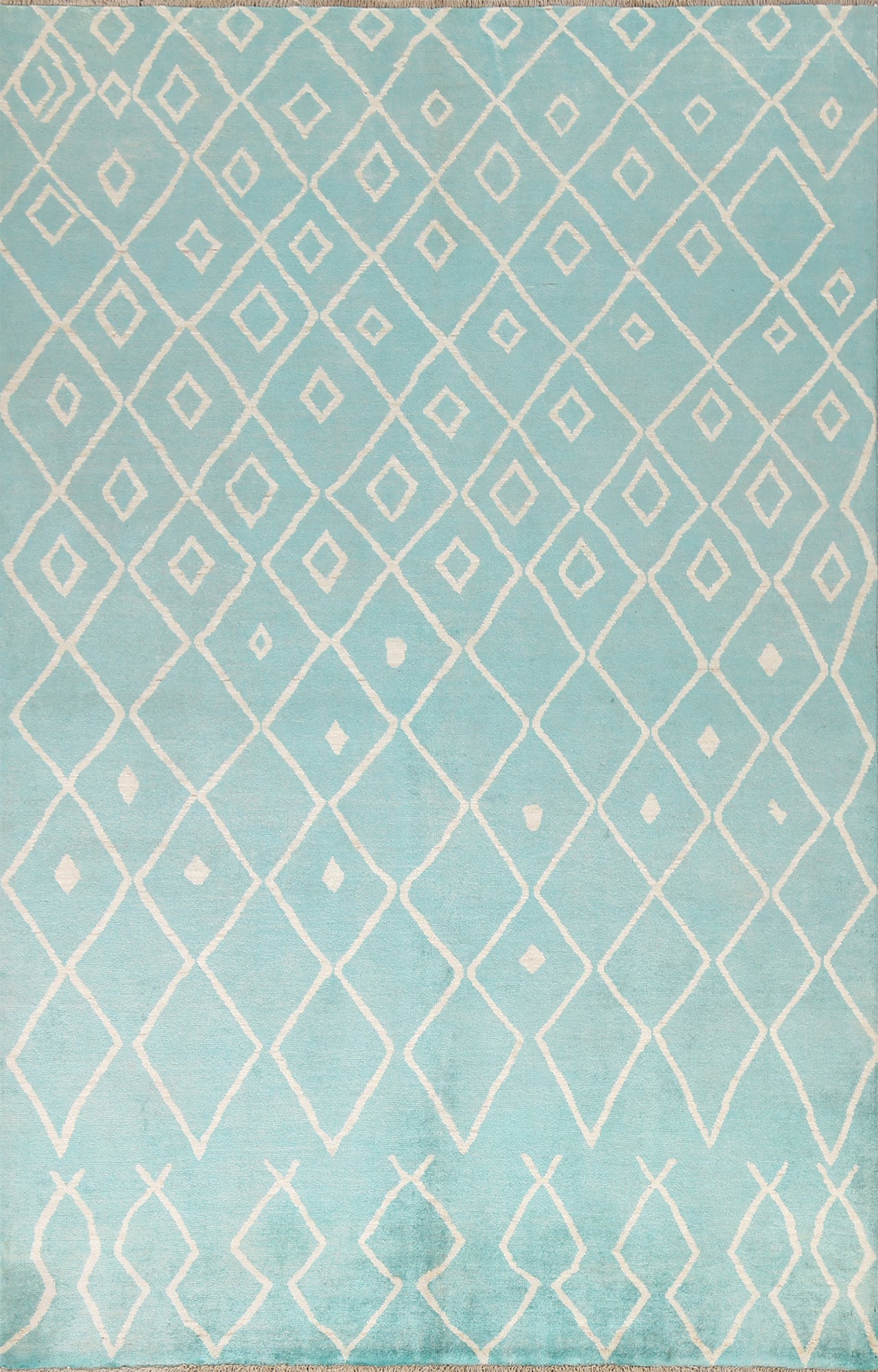 Trellis Moroccan Vegetable Dye Area Rug 5x8